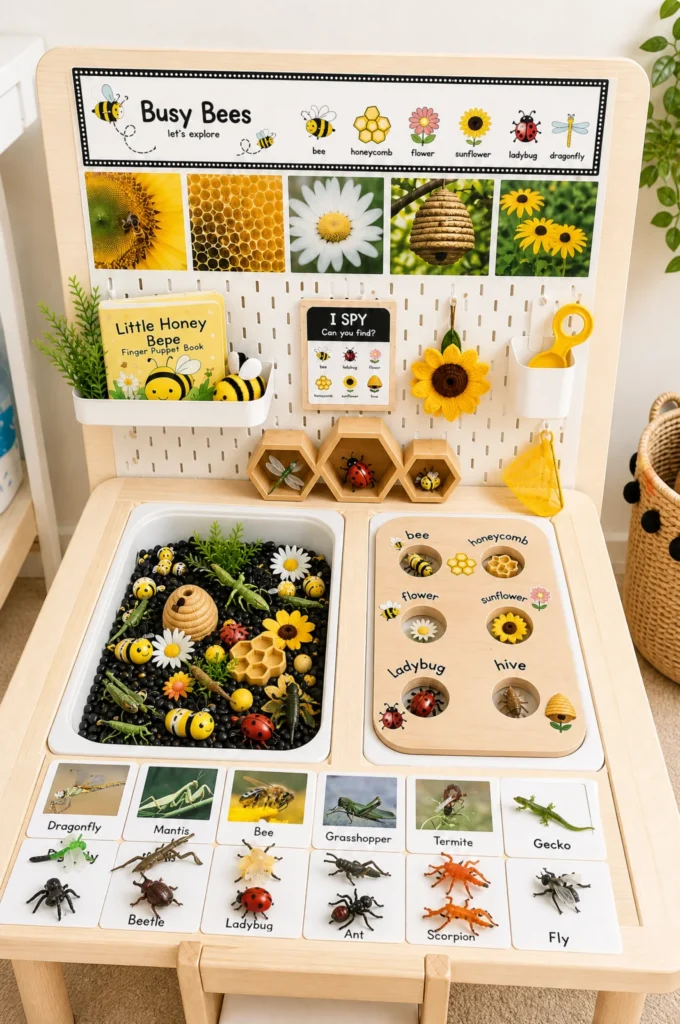 Bee & Bugs Sensory Bin Activity