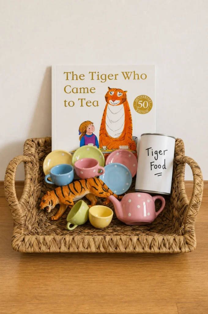 The Tiger Who Came to Tea Story Basket & Tea Party Play