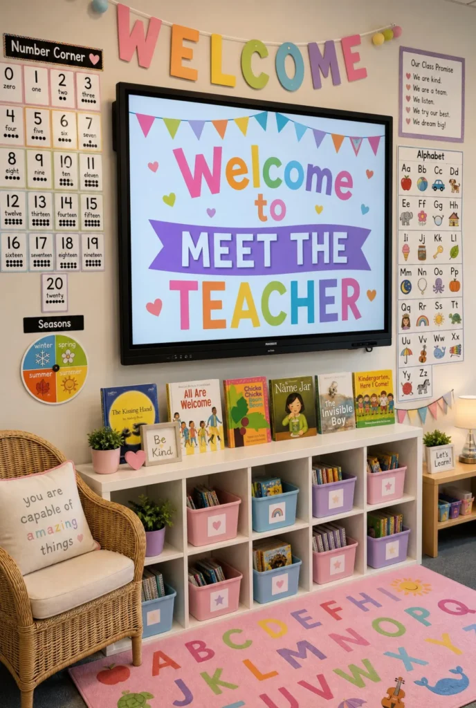 Meet the Teacher Classroom Setup & Interactive Board