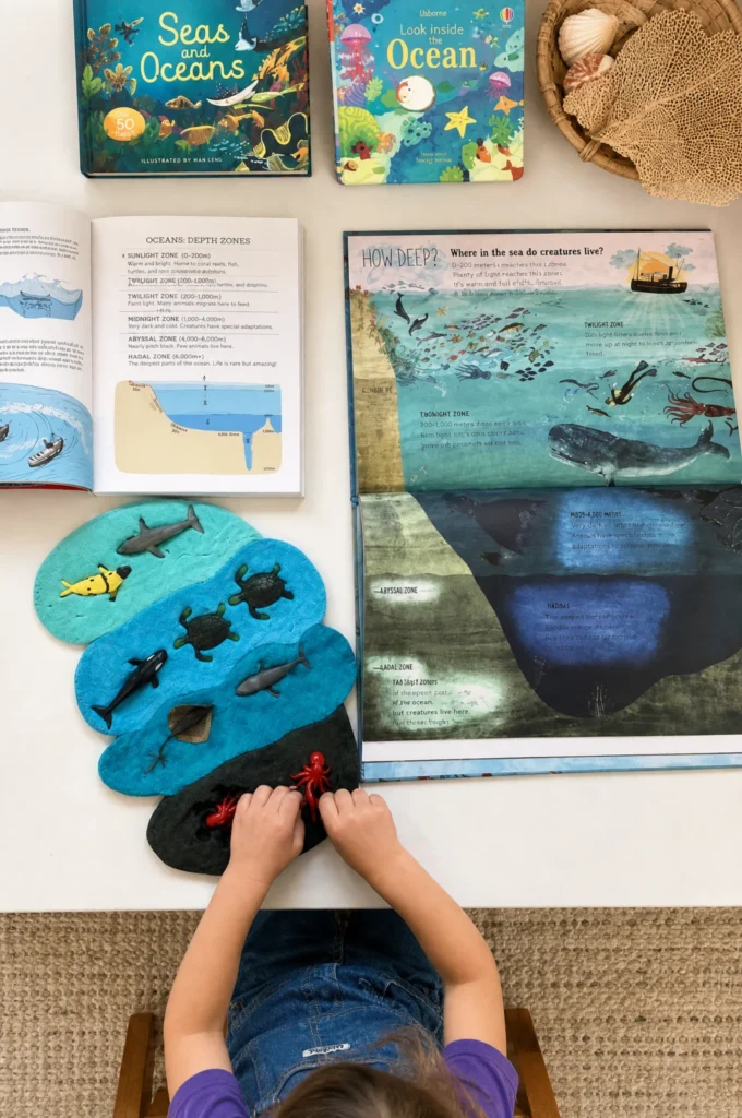 Interactive Ocean Zone Playdough Activity for Hands-On Learning