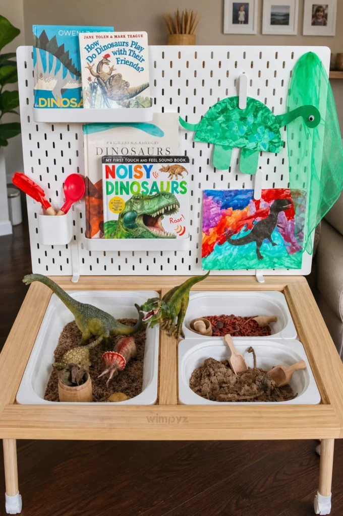 Dinosaur World Sensory Table & Fine Motor Activity