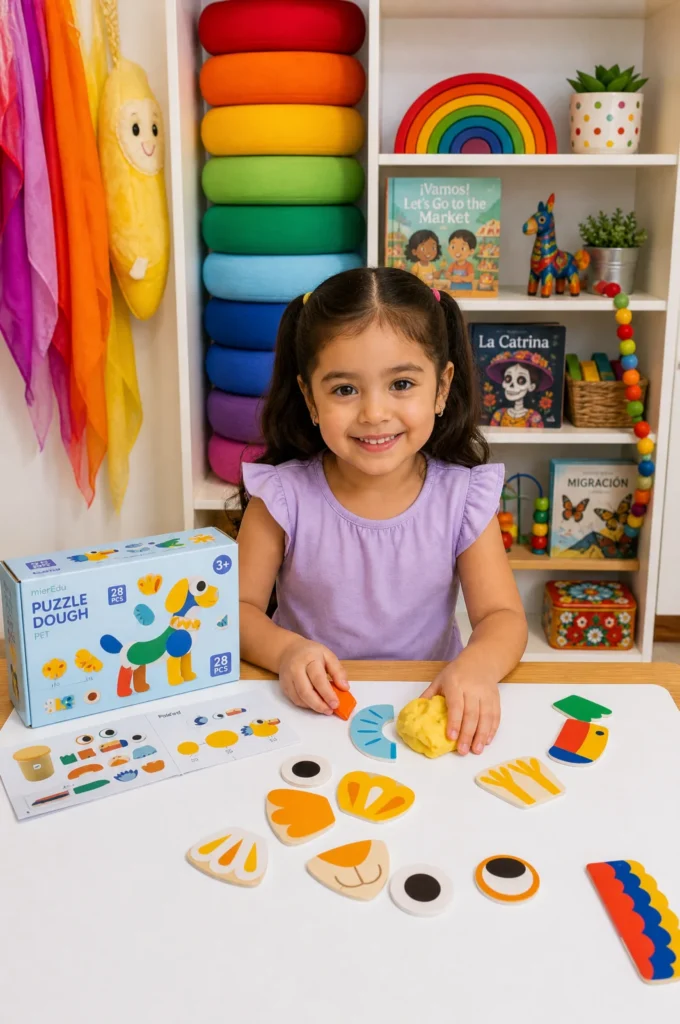 Creative Puzzle Dough Animal Kit for Fine Motor Skills