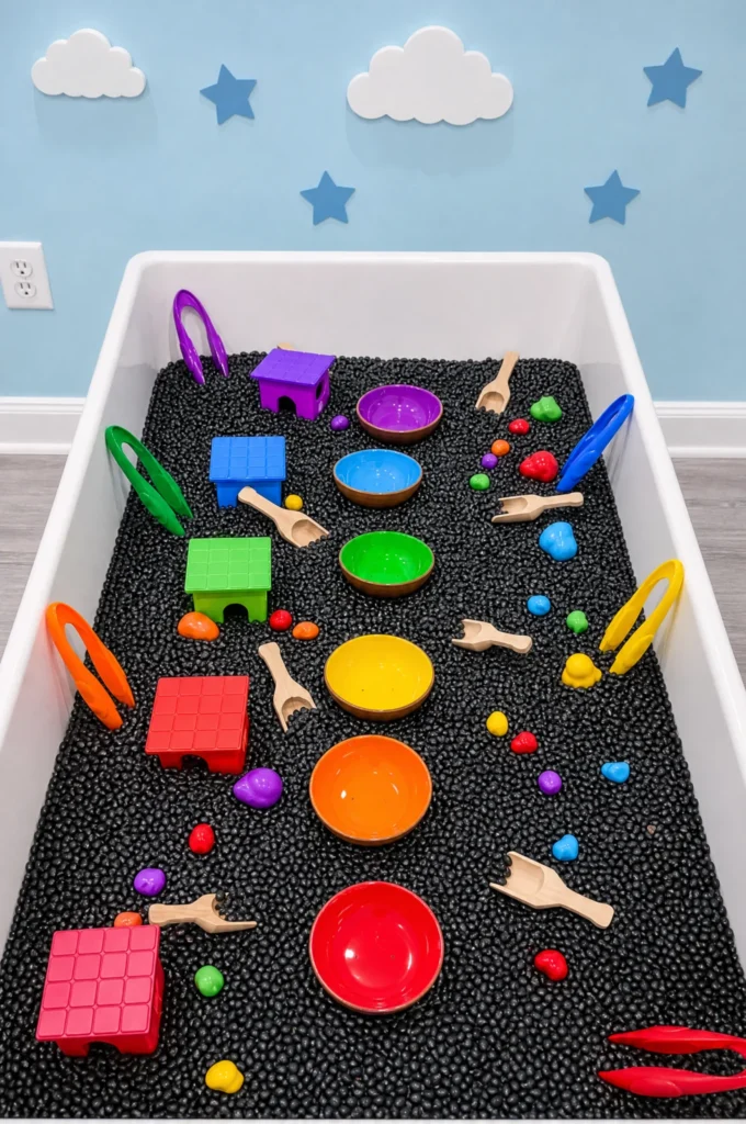 Ultimate Color Sorting & Fine Motor Sensory Table