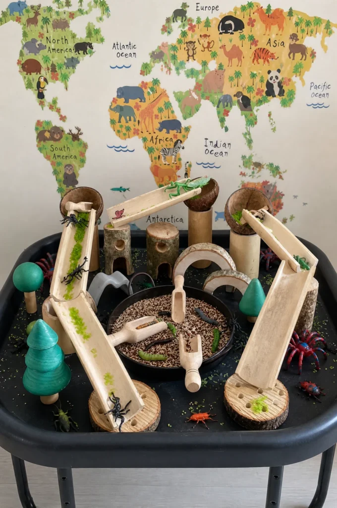 Minibeast & Insect Tuff Tray Sensory Play Setup