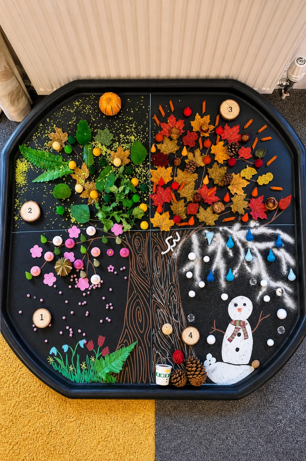 Four Seasons Tuff Tray Sensory Learning Ideas