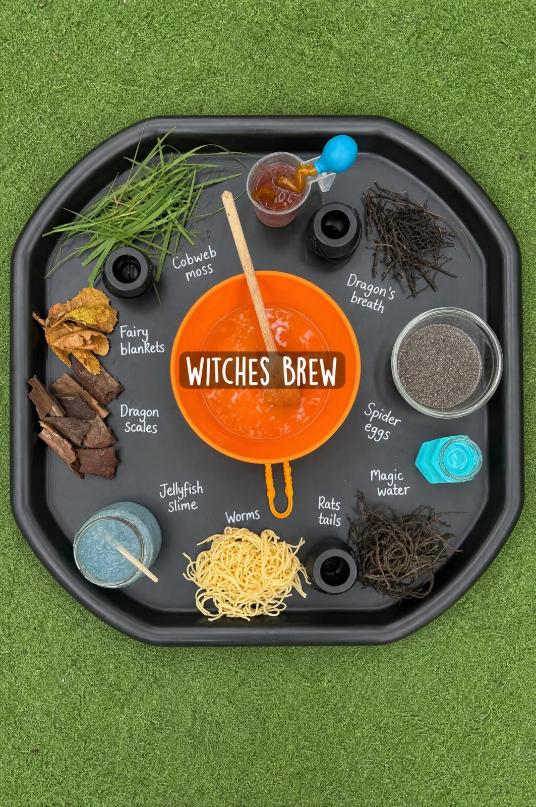 Witches Brew Halloween Sensory Tray Activity