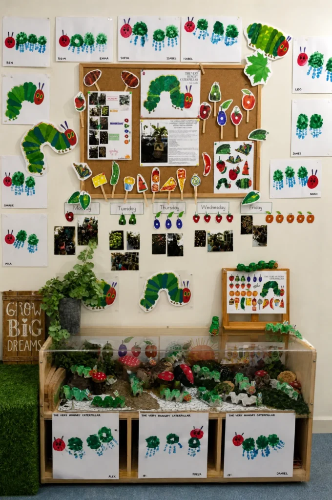 The Very Hungry Caterpillar Classroom Display