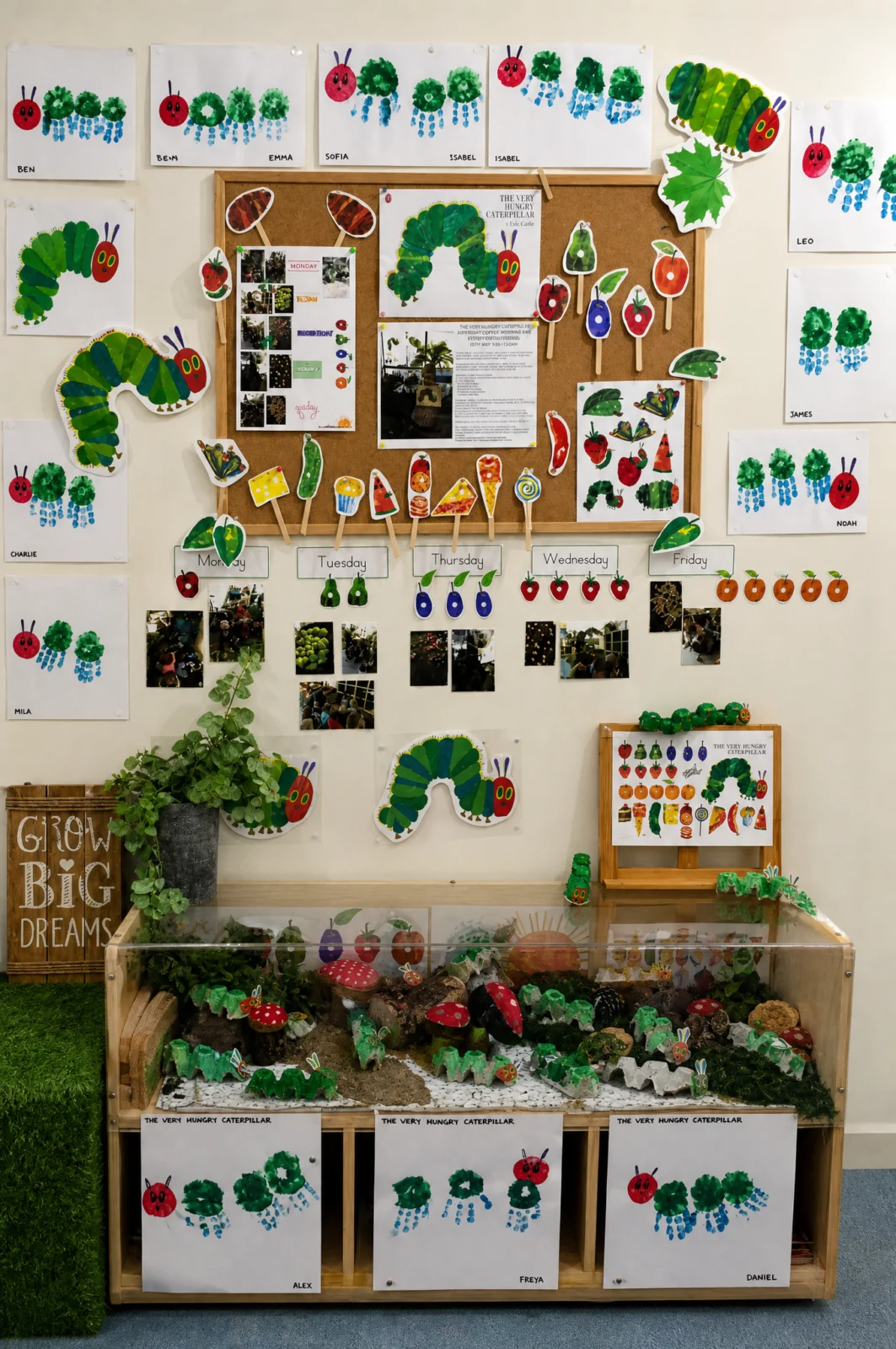 The Very Hungry Caterpillar Classroom Display
