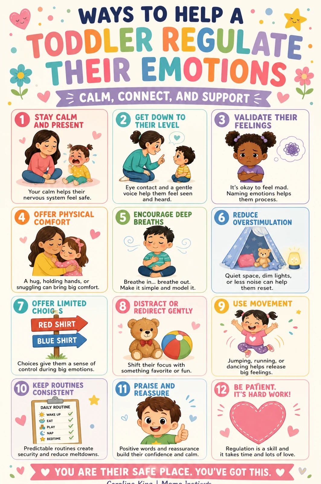 12 Effective Ways to Help Toddlers Regulate Emotions