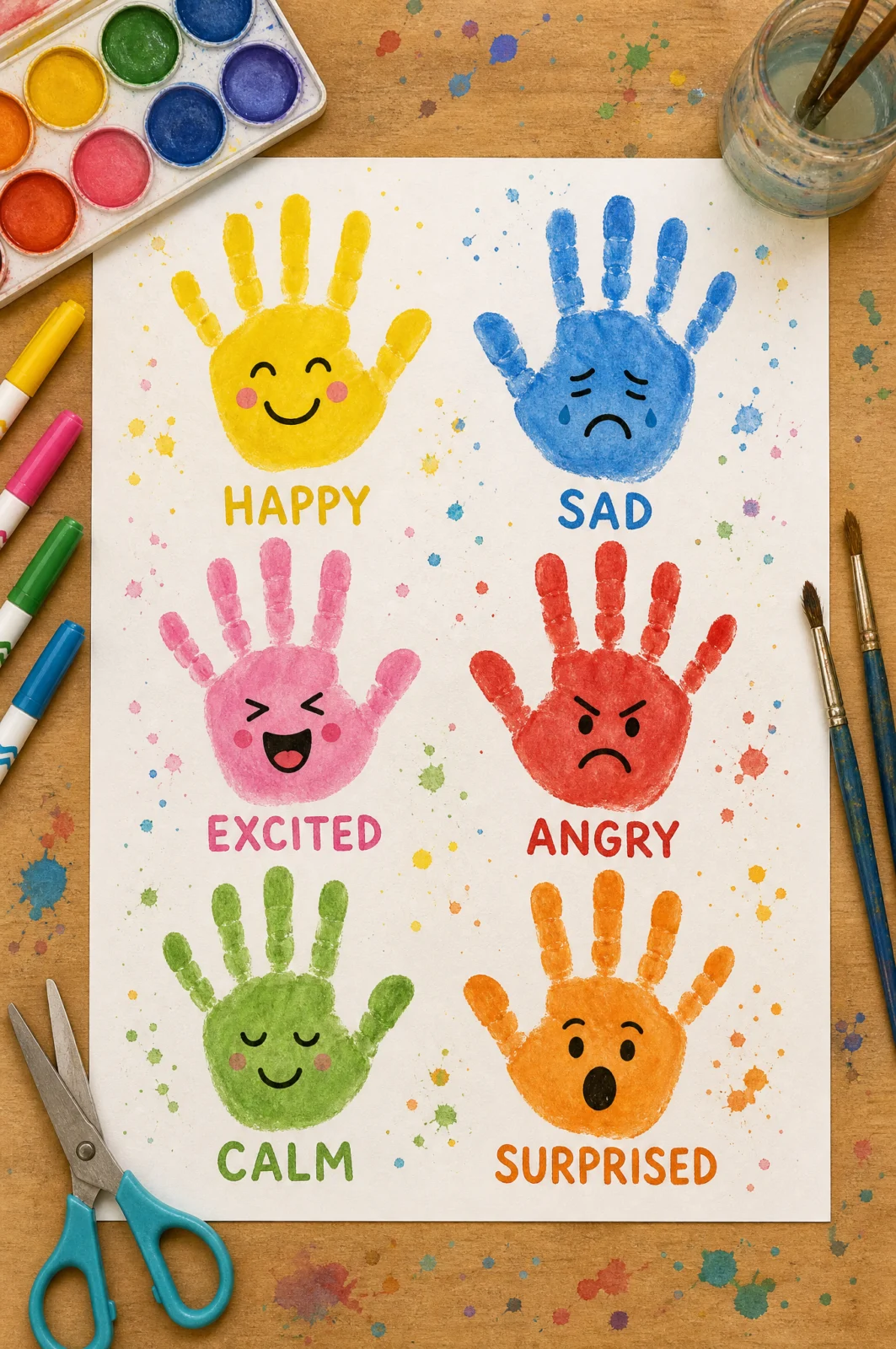 Creative Handprint Emotion Art & SEL Activity