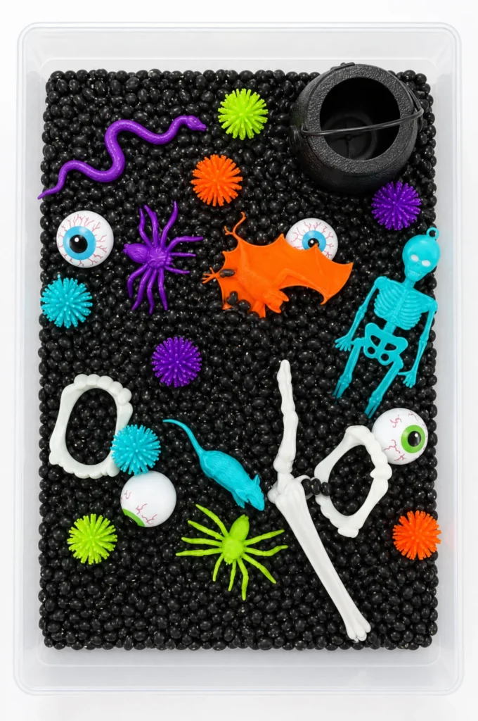 Spooky Halloween Creepy Crawly Sensory Bin Filler