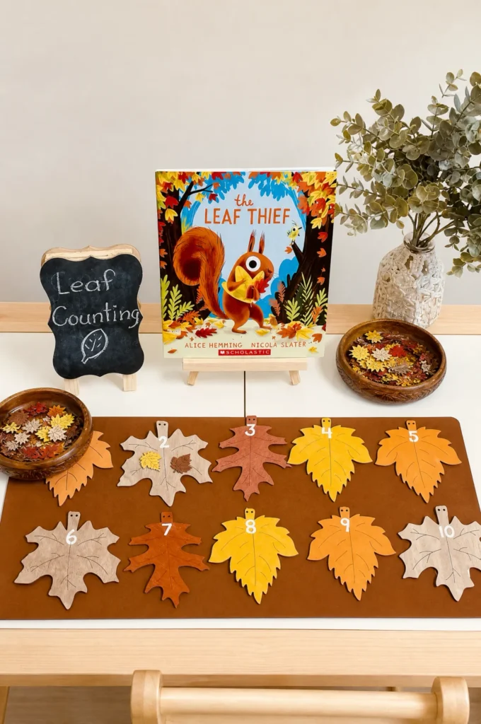 The Leaf Thief Leaf Counting & Fine Motor Activity for Kids