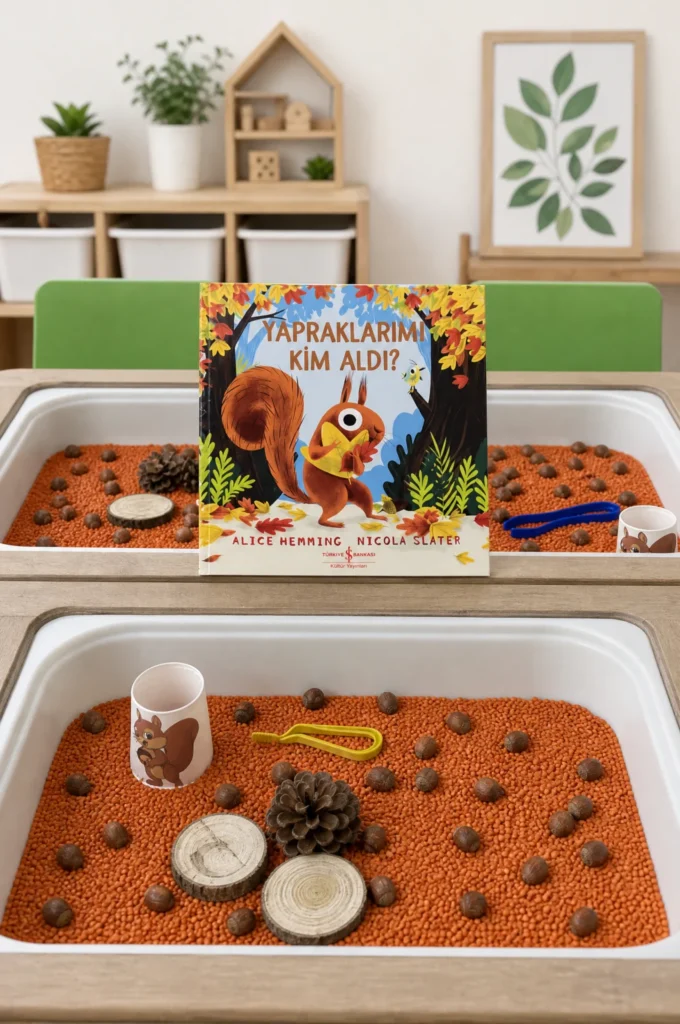 The Leaf Thief Squirrel Fall Sensory Bin & Fine Motor Play