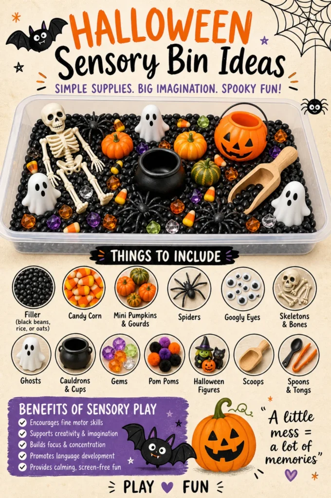 Spooky Fun Halloween Sensory Bin Ideas for Kids