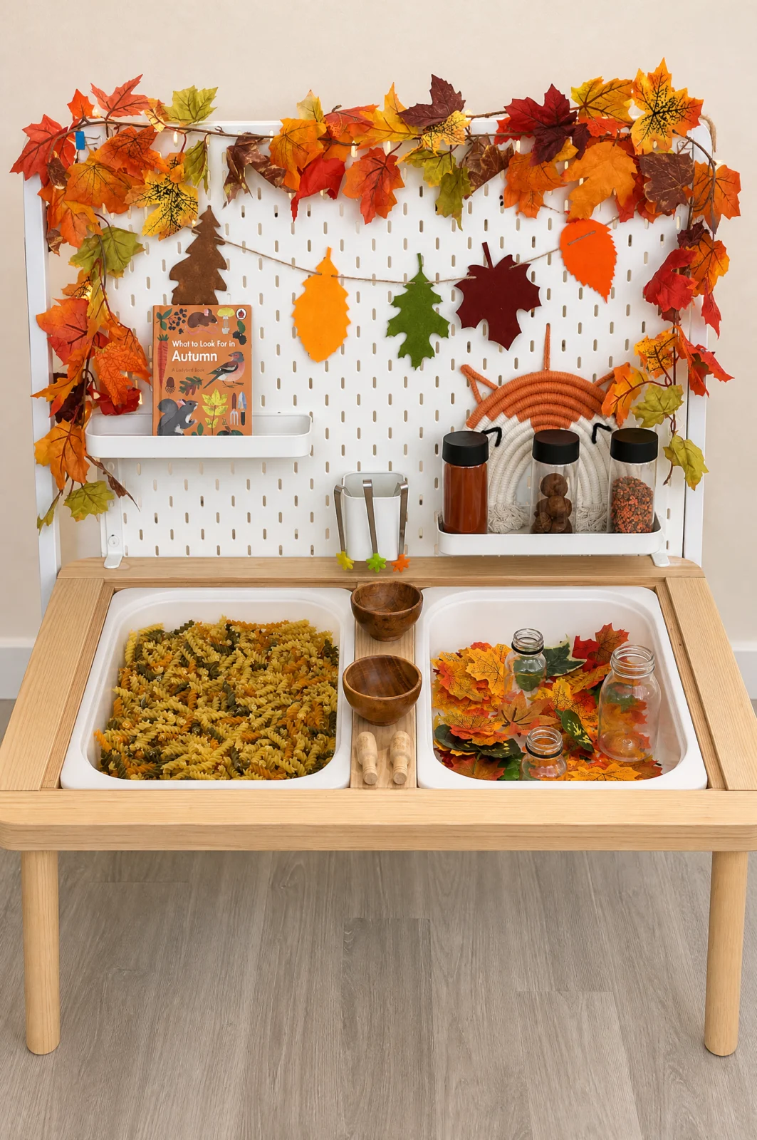 Autumn Leaves Exploration Sensory Table