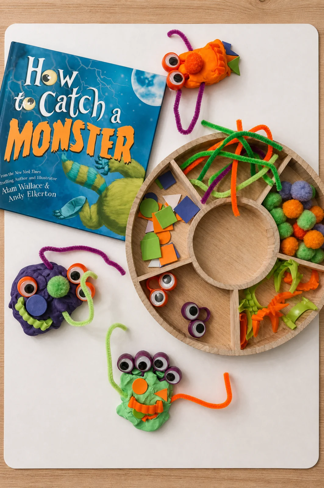 How to Catch a Monster Playdough & Book Activity Idea