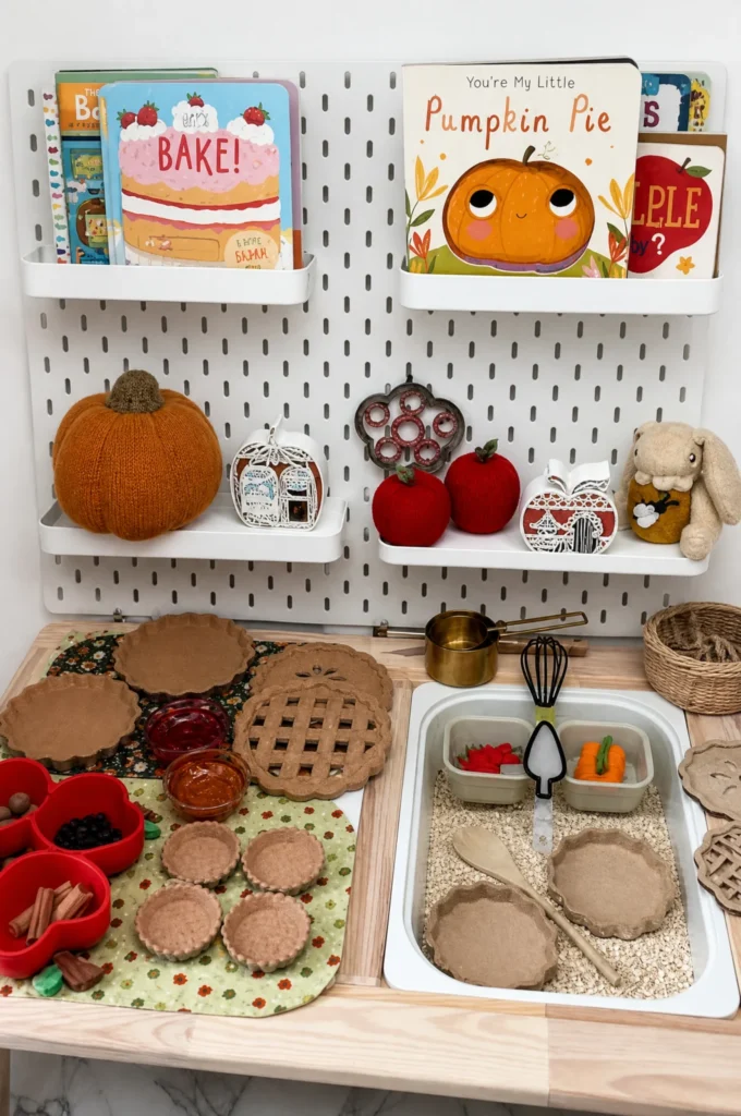 Thanksgiving Bakery & Pie Making Play Kitchen Setup