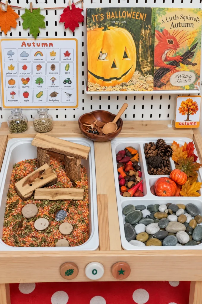 Autumn Woodland & Nature Discovery Sensory Table